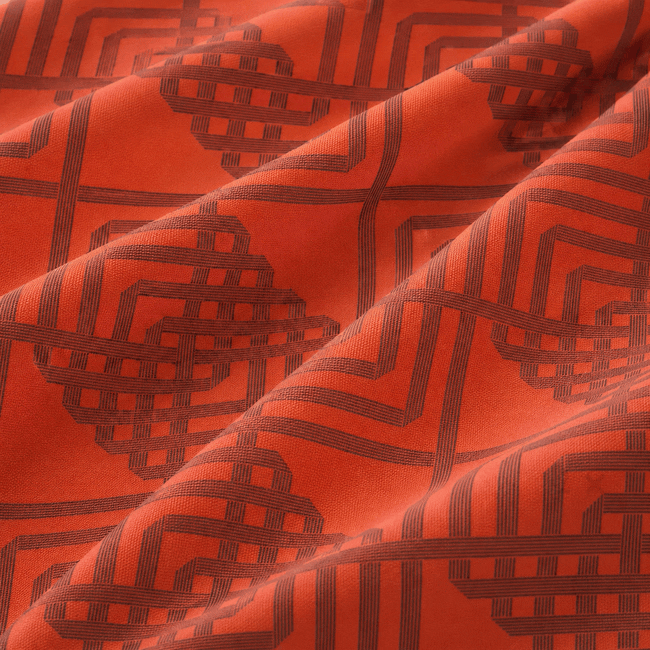 Red geometric pattern